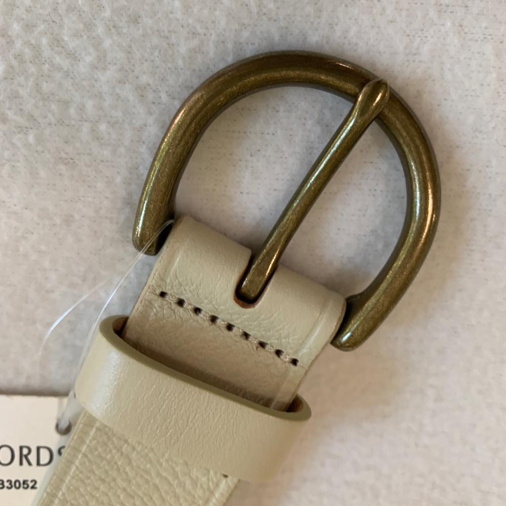 Madewell Ecru Leather Belt - Picture 11 of 14